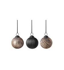 Boules de Noël en verre, 3 pièces Villeroy & Boch