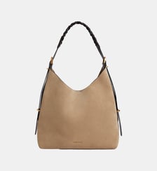 Grand Sac Hobo Jess en Cuir Velours Vanessa Bruno