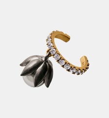 Cuffette d’oreille bicolore jaune plaquée or finition gunmetal Aristocrazy