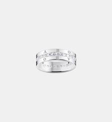 Bague ruban blanche pavé argent Thomas Sabo