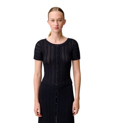 Top crochet manches courtes Claudie Pierlot