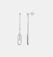 Boucles d'oreilles États d'Âme en Argent La Garçonne Diamant