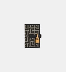 Porte-cartes Pulse Holder en jacquard monogramme Balmain