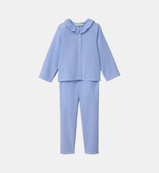Pyjama en popeline rayé Fille Cyrillus