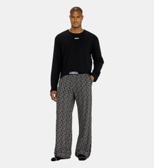 Pyjama en coton avec bas imprimé Diesel