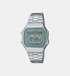 Montre Illuminator Argenté, Bleu, Gris A168WA-3AYES Casio