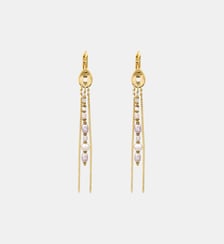 Boucles d'oreilles dormeuses   doré à l'or fin - Dakota Satellite