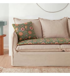 Matelas d'assise en coton imprimé block-print La Redoute Interieurs