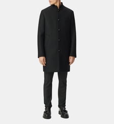 Manteau lainage col officier Ikks