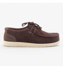 Chaussures bateau Saint Jean en suède Serge Blanco