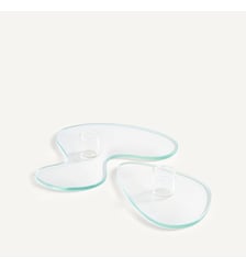 Lot de 2 bougeoirs en verre AM.PM