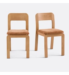 Lot de 2 chaises rembourrées en chêne massif Talet La Redoute Interieurs