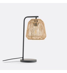 Lampe à poser, en métal fer et chanvre La Redoute Interieurs
