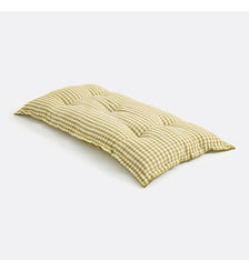 Matelas de sol vichy, coton et lin longueur 120 cm La Redoute Interieurs