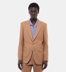 Veste de costume ajustée en flanelle Fursac