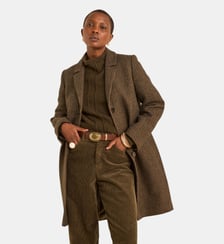 Manteau À Carreaux Motif Prince-De-Galles Anabelle Maison 123