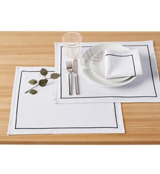 Lots 4 sets de table lin/coton lavé Métis Bourdon La Redoute Interieurs