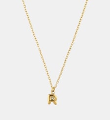 Collier à pendentif lettre R acier inoxydable Balaboosté