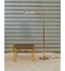Lampadaire en métal doré Julien N°431 - Produit chiné Debongout