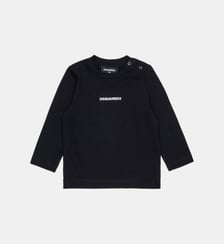 T-shirt en jersey à manches longues avec logo Dsquared2