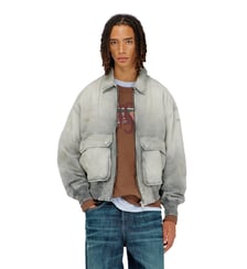 Veste en denim chevron effet usé Diesel