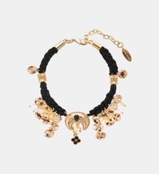 Bracelet cordon réglable avec perles et pampilles ROZO Hipanema