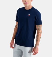 T-shirt droit en coton à signature brodée Le Coq Sportif