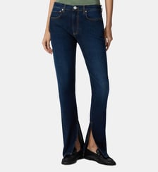 Jean straight-fit foncé fendu Pinko