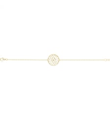 Bracelet Vecchio en Plaqué Or avec diamant blanc La Garçonne Diamant