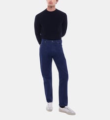 Pantalon droit en coton et lin Fursac