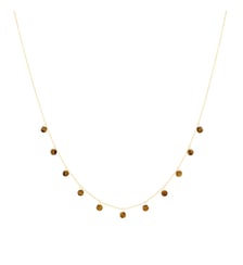 Collier POLKA - Œil de Tigre - Or jaune 750‰ La Brune & La Blonde