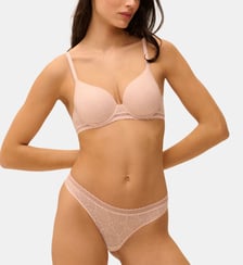 Soutien-gorge spacer décolleté plongeant - Sable rosé Simone Pérèle
