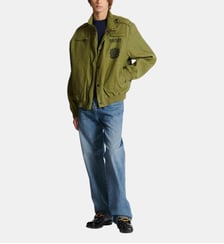 Veste inspiration aviateur en coton Balmain