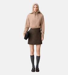 Jupe portefeuille carreaux Claudie Pierlot