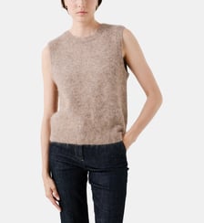 Pull douglas - Motif uni - Alpaga - Coupe droite Caroll