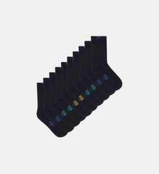 Lot de 5 paires de chaussettes enfant en coton Bleu Marine Ecodim Dim