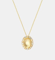 Collier pendentif Océane  doré à l'or fin - Oceane Satellite