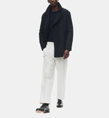 Caban mi-long en drap de laine Fursac
