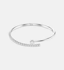 Bracelet-jonc Matrix, Métal rhodié Swarovski