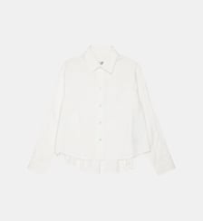 Chemise à manches longues avec logo MM6 Maison Margiela
