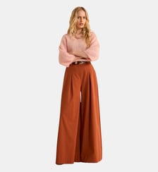 Pantalon Large  En Coton Mélangé Luce Maison 123