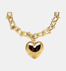 Collier chaîne grosse maille pendentif cœur HIZA Hipanema