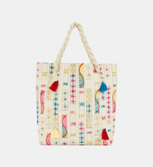Sac cabas à motifs en coton LAMIA Wild