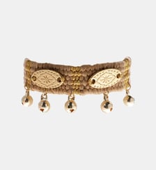 Bracelet en tissu coloré réglable avec pampilles TODOBEM Hipanema