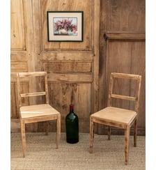 Paire de chaise en bois Claude N°470- Produit chiné Debongout