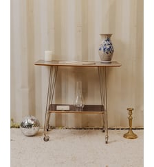 Desserte chromée et en bois Anouk N°378- Produit chiné Debongout