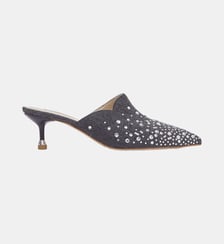 Mules en denim avec pierres fantaisie Liu Jo