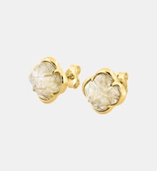 Puces, quartz rutile doré, or jaune Morganne Bello