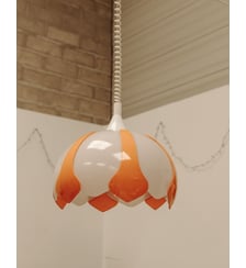 Suspension sixties florale Sonia N°232- Produit chiné Debongout
