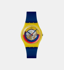 Montre Essentials Jaune, Orange SO28J400 Swatch